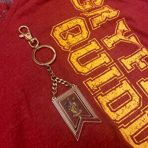 Harry Potter Gryffindor Long Sleeve Shirt + Keychain Bundle